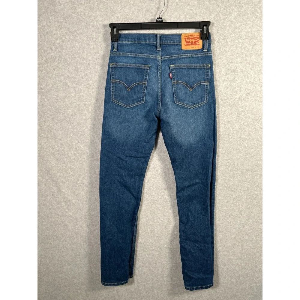 Levi's 505 Jeans Boys 16 Blue‎ Denim Stretch Everyday Wear Regular Tapered Leg